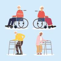 nice older persons vector