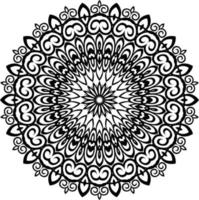 Mandalas para colorear páginas de libros, adornos redondos decorativos en forma de flor, vector oriental, patrones de terapia antiestrés, elementos de diseño de tejido, vector de logotipos de yoga