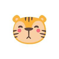 Wild animal cartoons. cute tiger Elements for decorating the year of the Tiger vector