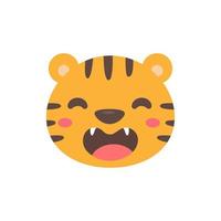 Wild animal cartoons. cute tiger Elements for decorating the year of the Tiger vector