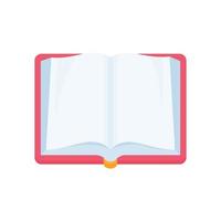 vector de libro abierto. concepto de educación aprendizaje en línea