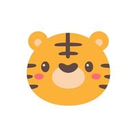 Wild animal cartoons. cute tiger Elements for decorating the year of the Tiger vector