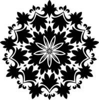 Mandalas para colorear páginas de libros, adornos redondos decorativos en forma de flor, vector oriental, patrones de terapia antiestrés, elementos de diseño de tejido, vector de logotipos de yoga