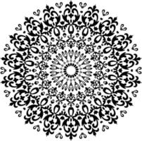 Mandalas para colorear páginas de libros, adornos redondos decorativos en forma de flor, vector oriental, patrones de terapia antiestrés, elementos de diseño de tejido, vector de logotipos de yoga