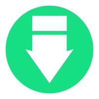 Arrow on white background vector