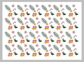christmas background pattern with colorful christmas tree for poster and banner vector