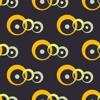 Abstract seamless black background with chains. Seamless dark pattern. vector