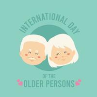 International Grandparents Day Illustration Cartoon vector