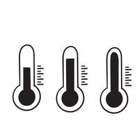 Dibujado a mano temperatura símbolo icono ilustración vector fondo aislado