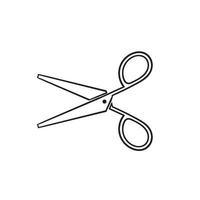 hand drawn doodle scissors icon illustration vector isolated background