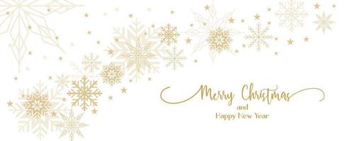 Abstract Snowflakes banner design related to Happy Holiday Greeting vector