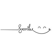 hand drawn doodle smile illustration cartoon art style vector