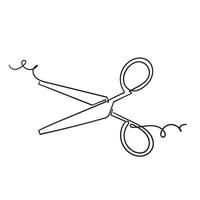 hand drawn doodle scissors icon illustration vector isolated background