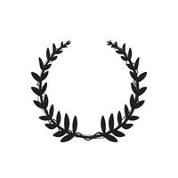 hand drawn doodle Laurel Wreaths icon illustration vector isolated background