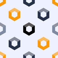 Seamless pattern with abstract industrial nuts for use with bolts, wallpaper. vector