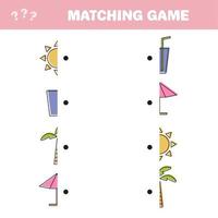 Find the correct part, education game for children. Colorful vector set