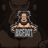 bigfoot e-sport logo vector equipo de juegos móviles