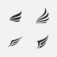 Falcon Wing  Vector Logo Icon Template