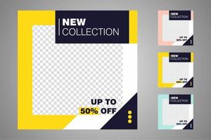 Suitable for social media posts templates and web or internet ads. vector