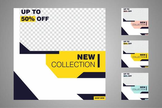 Suitable for social media posts templates and web or internet ads. vector