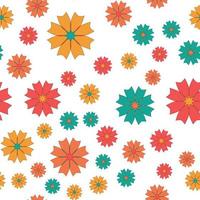 Patrón transparente de pétalos de flores de colores perfecto para fondo o papel tapiz vector