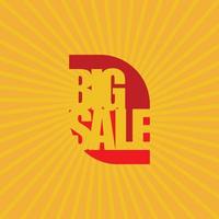 Big Sale Banner, Sale and Discounts Vector illustration