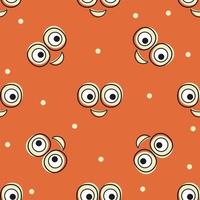 Smile vector pattern background. Texture doodle art. Funny simple illustration