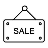 Sale Line Icon vector