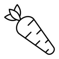 Carrots Line Icon vector