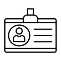 ID Line Icon vector