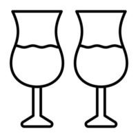 Drinks Line Icon vector