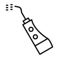 Dental Irrigator Line Icon vector