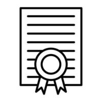 Legal Documents Line Icon vector