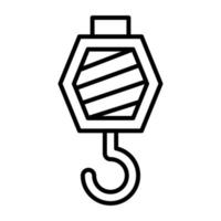 Hoist Line Icon vector