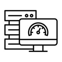 Database Speed Line Icon vector