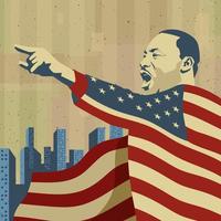 Martin Luther King Day Concept vector