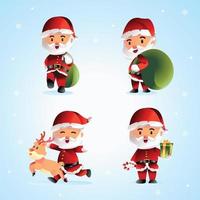 Santa Claus Character Set vector