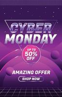 Cyber Monday Poster vector