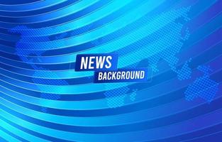 News Background Template with Global Map vector