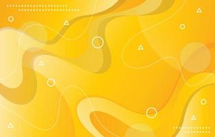 Yellow Gradient Fluid Background vector