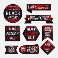 Black Friday Badge Collection vector