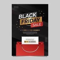 Black Friday Poster Template vector