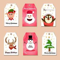 Christmas Label Set Collection vector