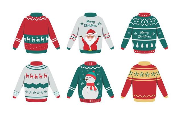 Ugly Christmas Sweater Illustration