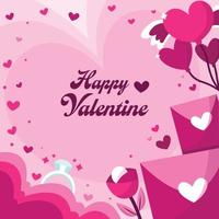 Romantic Background For Valentine's Day Celebration vector