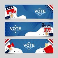US Election Banner vector