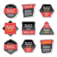 Black Friday Label Collection vector