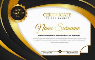 Luxury Certificate with Geometric Background Design vector