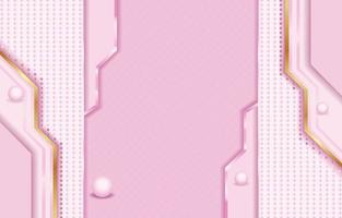 Abstract Pink Background with Semi-3D Object vector