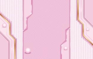 Abstract Pink Background with Semi-3D Object vector